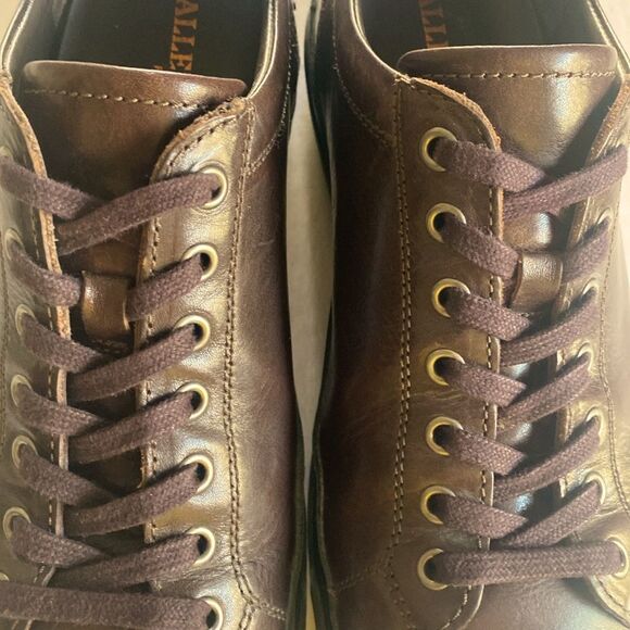 ALLEN EDMONDS Men’s Brown Leather Sneakers Size 8 1/2 - Picture 5 of 10